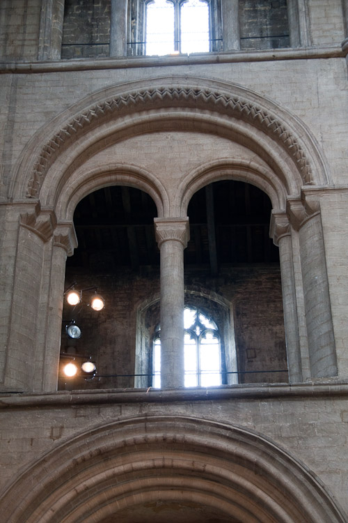 Inside Peterborough cathedral