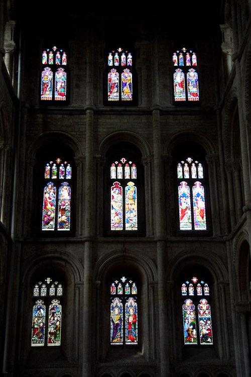 Inside Peterborough cathedral