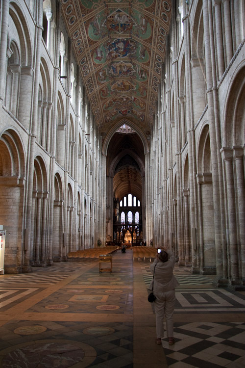 Inside Ely cathedral