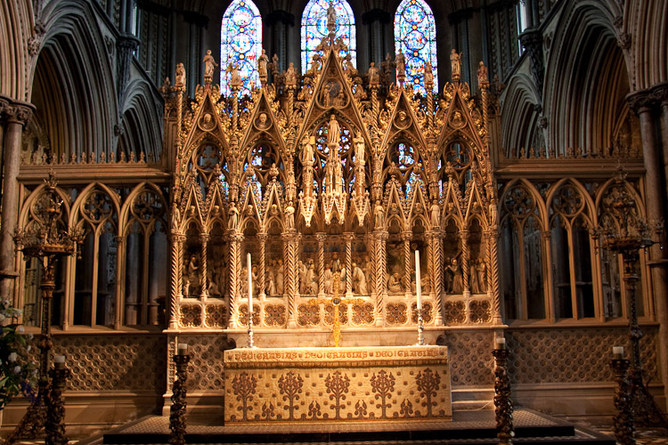 Inside Ely cathedral